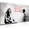 Runa Art Quadri Moderni Arte Di Strada 1 Pezzo L'immagine Tela Non Tessuta Soggiorno Corridoio Street Art Grigio rosso 040612a