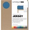 schlafgut Easy Jersey, lenzuola con angoli 90x190 cm a 100x200 cm, 100% cotone biologico, certificato ÖKO TEX, Blue Mid