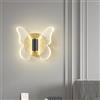 Mengjay LED lampada da parete 12W, moderna lampada da parete in alluminio LED, applique da interno per camera da letto soggiorno corridoio (1xFlammige)