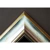 Artecentro Cornice Dorata per Quadri - Oro/Colore con o Senza passepartout in Legno-Varie Misure (Argento, 60 x 120)