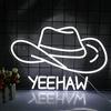 NXYX Segni al neon bianchi da cowboy, decorazione da parete con luci al neon a LED alimentate tramite USB, per sala da gioco, camera da letto, soggiorno, bar, ufficio, feste, compleanni