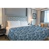Il Gruppone Passione Casa Copriletto Estivo Made in Italy 100% Cotone Coperta Leggera Piquet Singolo Matrimoniale Piazza e Mezza - Tropicale Ottanio - 1 Piazza