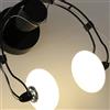 YOXANG Luce a muro Moderno Creativo LED Lampada da parete Ferro Cuffia Lampada a muro per Camera da Letto Bicchiere Illuminazione Lampada da comodino 2×G4 Lampadina Inclusa (Cuffia, Nero)