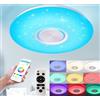 Dopa Plafoniera Da Soffitto a LED Con Cassa Bluetooth RGB 62W Lampadario Da Soffitto Musicale Multicolore Con Controllo da Telecomando e Smartphone