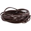 GORGECRAFT 5MX3mm Cordoncino Piatto In Vera Pelle Striscia di Pelle 2mm di Spessore Vacchetta Stringa Corda per Intrecciare Filo per Bracciali Collane Creazione, Marrone Noce Cocco