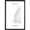 Duisburger-Rahmen24 Cornice per foto in legno stretta 15 x 22 cm in nero opaco | incl. lastra di vetro antiriflesso e antirottura | Cornice per poster | Puzzle | Foto collage DR073