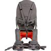MiniMeis G4 - Marsupio per bambini da fissare sulle spalle con supporto per la schiena, pieghevole, fino a 18 kg, colore grigio e arancione