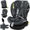 KIDIZ Seggiolino auto i-Size ECE R129 Rebounder Isofix Top Tether girevole a 360°, gruppo 0/1/2/3 dalla nascita - 12 anni 0-36 kg cintura di sicurezza a 5 punti