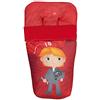 Originalbaby - Sacco universale per passeggino, con coprigambe in pile, rimovibile con cerniere, lavabile in lavatrice motivo pilota