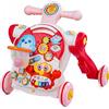 COIL Girello 5 in 1 - Aiuto a camminare, giocattolo educativo musicale, altezza regolabile, deambulatore, apprendimento a piedi, a partire da 1 anno, rosa