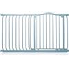 Safetots Cancelletto di Sicurezza con Parte Superiore Incurvata, 125cm - 134cm, Grigio Opaco, Montaggio a Pressione, Cancelletto per Bambini per Porte, Corridoi e Spazi Stretti, Barriera di Sicurezza