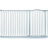 Safetots Cancelletto di Sicurezza Extra Alto con Parte Superiore Incurvata, 171cm - 180cm, Grigio Opaco, Extra Alto con 100cm di Altezza, Montaggio a Pressione per Scale, Barriera di Sicurezza