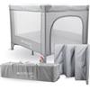 Mobiclinic®, Box per Neonati, 2 in 1, Lettino da Viaggio, Borsa da Viaggio, Pieghevole, Ingresso Laterale, Box per Neonati, 0-3 anni, Sleepland, Rete Traspirante, 2 Ruote con Freno, Materasso Rimovibi