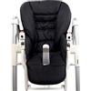 ninna-nanna by Bambiniwelt Coprisedile di ricambio per seggiolone, compatibile con Peg Perego Prima Pappa DINER (nero)