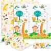 JUPPLIES Tappeto Gioco Bambini Pieghevole 200x180x1cm - Tappetone Morbido Neonato Reversibile Antiscivolo e Impermeabile - Tappeto Attività Montessori per Gattonare e Tummy Time