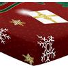 Hiseng Lenzuolo con angoli Neonato Lenzuola Carrozzina, Stampa Natalizia Elasticizzati Coprimaterasso Biancheria da Letto Materassino Sacco a Pelo per Lettino (regalo di Natale,70x140cm)