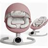 BEBE2LUXE ALPHA, Sdraietta dondolo automatico per neonato fino a 9 kg, Altalena Eletrica con Melodie, Telecomando, touch screen LED, Regolazione dello schienale, Timer, silenzioso (Viola)