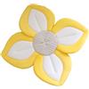 CLSSLVVBN Tappetino per vasca da bagno per bambini Esperienza di balneazione per genitori e bambini Panno per bagnetto Fiore Sedile per bagnetto Tappetino per sedile in rete, Lato giallo, 80 cm