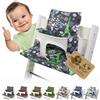 BambiniWelt by Rafael K. BambiniWelt Tripp Trapp - Set di cuscini compatibili con seggiolone Stokke, extra morbido, lavabile e durevole, 2 pezzi, con chiusura in , colore: grigio verde torre Eifel