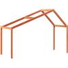 vidaXL Tetto Letto Bambini Marrone Cera 203x80,5x142 cm Massello Pino, tetto per letto, tettoia per letto bambini, baldacchino per letto bambini