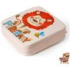 FANSU Cuscino Rialzo da Sedia per Bambini, Fansu Comodo e Facile da Pulire Smontabile Regolabile Cuscino Alzasedia Seggioloni Cuscino Seduta per Sedia da Giardino (Leone bianco,40x40x10cm)