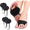 seaNpem Cuscinetti metatarsali per donne e uomini, 2 paia di cuscinetti per piedi con cinturino antiscivolo sul tallone, cuscinetti in gel per metatarsalgia, neuroma di Morton, sollievo dal dolore sesamoide