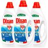 Dixan Pulito e Igiene Detersivo Liquido per Lavatrice Azione Igienizzante Pulito Profondo Rimuove Sporco e Macchie Ostinate dai Capi 81 Lavaggi - 3 Flaconi da 1,35 Litri