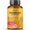VIVACAPS Bromelina forte drenante 10000Gdu con BromaAbsolute® 180 cps gastroprotette, bromelina pura drenante forte supporto per digestione e liquidi corporei - Made in Italy