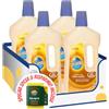 SPESA & RISPARMIO Detergente Legno Pulito Classic per Pavimenti e Mobili - Pronto | kit con Spugna Brandizzata SPESA & RISPARMIO Inclusa Variazioni 4/8/12 Pezzi - 750 ml (12)