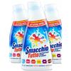 Generico Smacchiatore Concentrato con Spazzolino Integrato sulla Bottiglia 250 ml - Set da 3 Pezzi - Smacchia Tutto per Bucato e Prelavaggio - Rimuove Macchie Ostinate di Grasso, Sangue, Vino, Trucco e Cibo