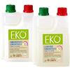 EKO MADE IN ITALY Detersivi ecologici per lavatrice - Eko Kit 2 Mini 24 Lavaggi (Lavanda)