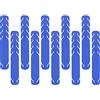 LALAFINA 10 Pezzi Ganci Estensibili per Maschere in Plastica Blu, Accessori Pratici Fibbia Antiscivolo per Elastici, Facili da Installare, per Uso Quotidiano
