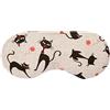 Giraffenland Cuscino per gli ogli - Gatto Mimi - Semi di Lino - Maschera rinfrescante per gli occhi -L'alternativa naturale ai cuscini oculari in gel freddo