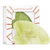 CRYSTALLOVE Pietra Gua Sha con quarzo rosa - Rullo di massaggio di giada - forma di cuore - Guasha Board - massaggio facciale per viso, occhi, gonfiore della pelle del viso - Massaggiatore del viso