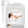 Kitama - Olio per massaggi neutro, 5 litri con pompa di sollevamento DIN 45, olio professionale per fisioterapia, massaggio, tonificante, senza coloranti e conservanti