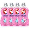 PRIL Kraft Gel Power & Perle (2 x 450 ml), detersivo per piatti a mano ad alto potere sgrassante, per piatti puliti con lucentezza brillante e freschezza