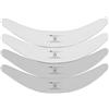 More of Me to Love Fodera per pancia in cotone biologico, confezione da 4 (2 x bianco perla e 2 x grigio pietra) (XL)