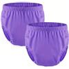 Generic 2 Pezzi Copri Pannolini per Adulti,Mutande in Plastica per Incontinenza da Adulto Impermeabili Lavabili Riutilizzabili Mutandine per Incontinenza Uomo Donna(White,X-Large)
