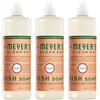 Mrs Meyer Mrs. Meyer S Clean Day Dish Soap, Geranium, 16 FL oz (confezione da 3)