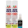 FEI FAN SET: Igienizzante Spray Ad Ampio Spettro OGNI VOLTA, Alcool Secco 80%. Ideale Per Tutte Le Superfici 300ml + OMAGGIO Deodorante Atmosfera Spray Per Auto (Profumazione Assortita) 50ml (3xSpray+DeoAuto)