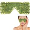 Hotainoys Maschera per gli occhi in giada, copertura per gli occhi in giada verde Copertura naturale per il sonno per il caldo e freddo, sollievo dal sonno per del viso
