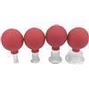 Jojomis Silicone Sicurezza Medica Professionale Vacuum Cupping per Massaggio Viso Gamba Viso Chineses Anti Cellulite - rosso