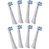 KongKay Testine di Ricambio Compatibili con Spazzolino Elettrico Oralb iO Serie 2/3/4/5/6/7/8/9/10, Setole Morbide DuPont per Pulizia Quotidiana Delicata, Facile Installazione, Confezione da 8, Bianco