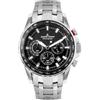 JACQUES LEMANS - Cronografo Liverpool - Quartz movimento dell'orologio - Spessore della cassa: 11.8 mm - Acciaio inossidabile - Steel Black - 10 ATM