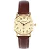 JSDDE Orologio da polso classico da donna, cinturino in pelle, vintage, orologio analogico al quarzo, orologio da polso, marrone