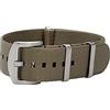 masar 22mm Premium NATO Khaki - Cinturino per orologio - Cinturini per orologi con cintura di sicurezza, cinturino 22 mm in acciaio satinato