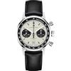 Hamilton Orologio Automatico da Uomo Cronografo Intra-Matic Argento con Cinturino Nero e Cristallo Zaffiro Antigraffio
