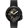 Nubeo Cassini Space Invaders - Orologio da uomo, movimento automatico giapponese, cassa in acciaio inossidabile da 50 mm, resistente all'acqua 50 m, cinturino in silicone, NB-6103 - Edizione limitata