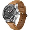 lvifloae North Edge Mach Watch pilota orologio a energia solare per uomini 50m cronografo visione notturna che dura fino a 180 giorni solare (Plata)