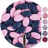 EinsSein 1kg Confetti cioccolato Mix rosa-azzuro matrimonio battesimo nascita comunione confettata cresima nascita confettis alla laurea decorazioni bimba bomboniere senza mandorla cuoricini confettis